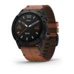 Garmin fenix 6x Sapphire Deri Kayış - Görsel 3
