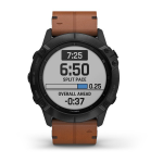 Garmin fenix 6x Sapphire Deri Kayış