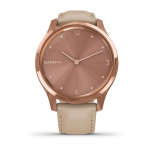 Garmin vivomove Luxe 18K Rose Gold PVD Kum Rengi - İtalyan Deri Kayışlı