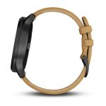 Garmin vivomove HR Onyx Siyah - Taba Süet Kayışlı - Görsel 4