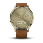 Garmin vivomove HR Gold Premium - Deri Kayış