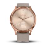 Garmin vivomove HR Rose Gold - Gri Süet Kayışlı