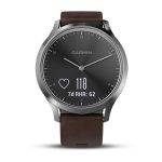 Garmin vivomove HR Silver Premium - Deri Kayış