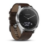 Garmin vivomove HR Silver Premium - Deri Kayış - Görsel 2