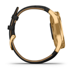 Garmin vivomove Luxe 24K Gold PVD Siyah - İtalyan Deri Kayışlı - Görsel 4